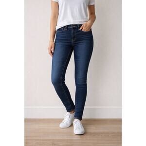 Levis 311 Shaping Skinny Jeans Women 29 Blue Dark Wash Stretch Denim Mid Rise